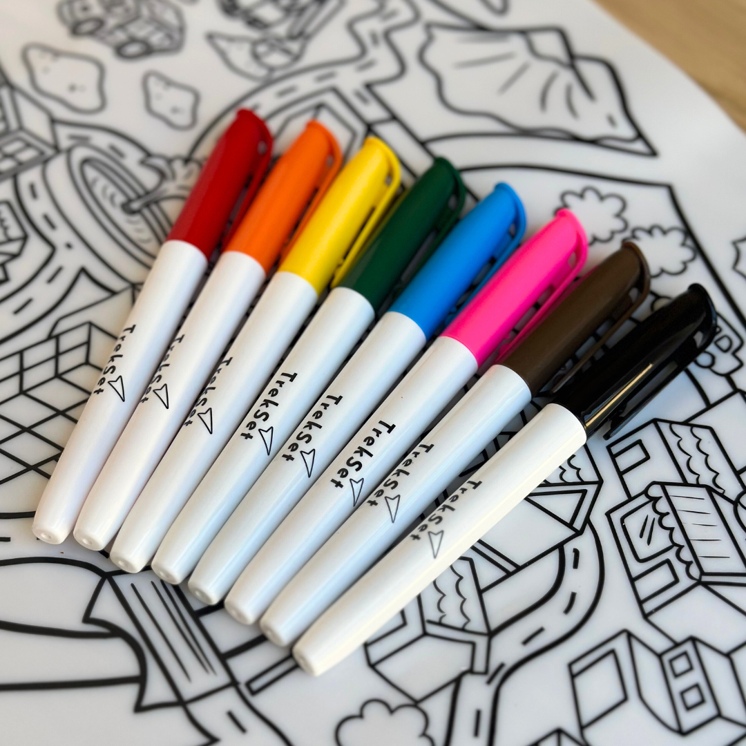 8 Colored Dry Erase Markers