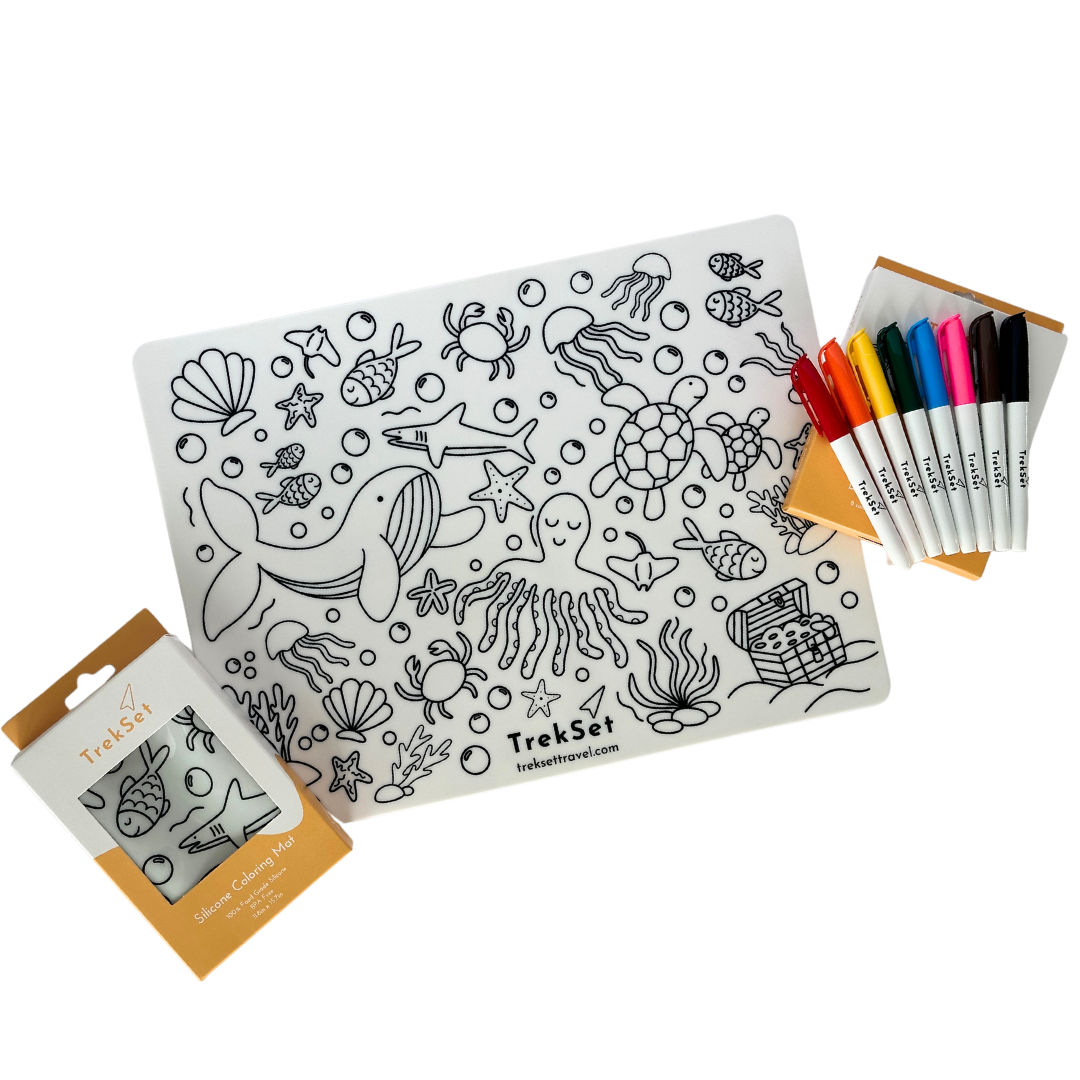 Reusable Silicone Coloring Mat | Mess-Free Fun for Kids | Travel ...
