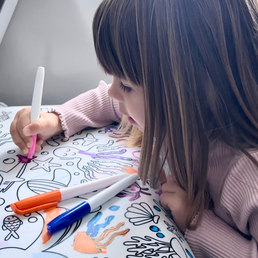 Reusable Silicone Coloring Mat | Mess-Free Fun for Kids | Travel ...